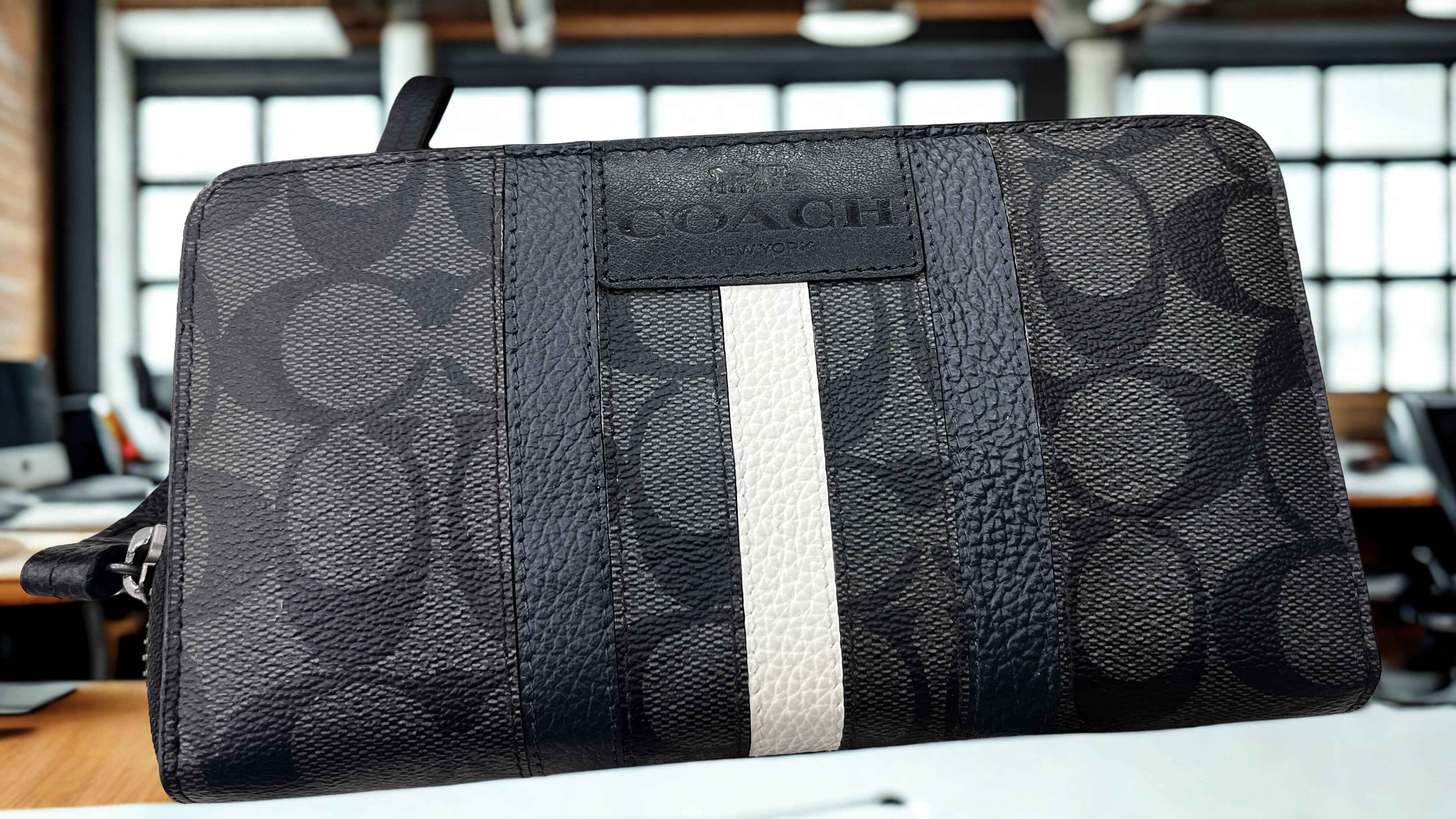 Coach long zip Wallet wristlet