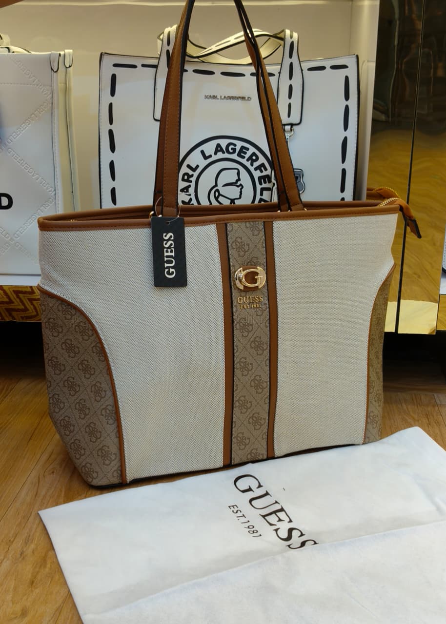 Guess large canvas Tote