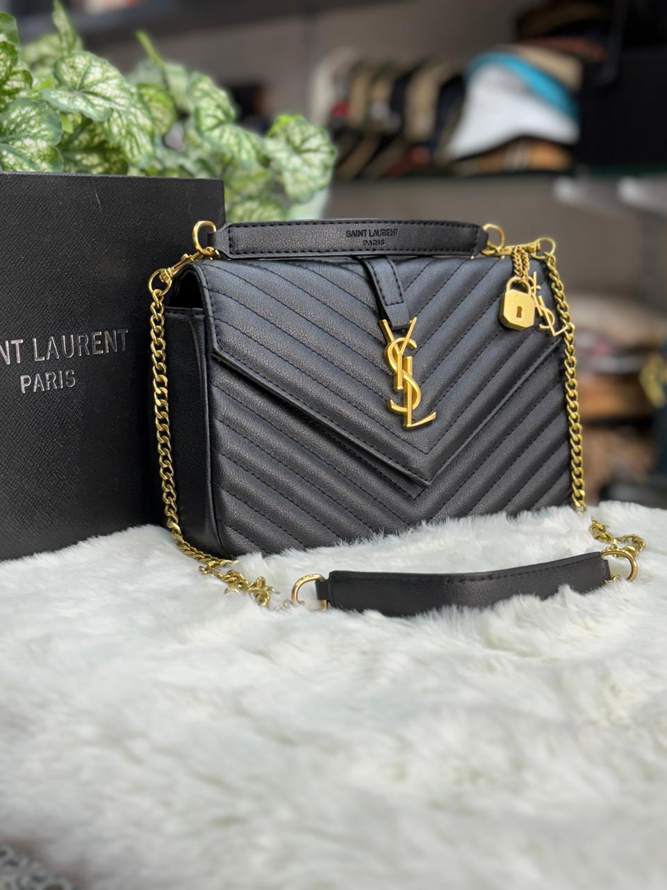 Luxury ysl saint Laurent bag with lock n key
