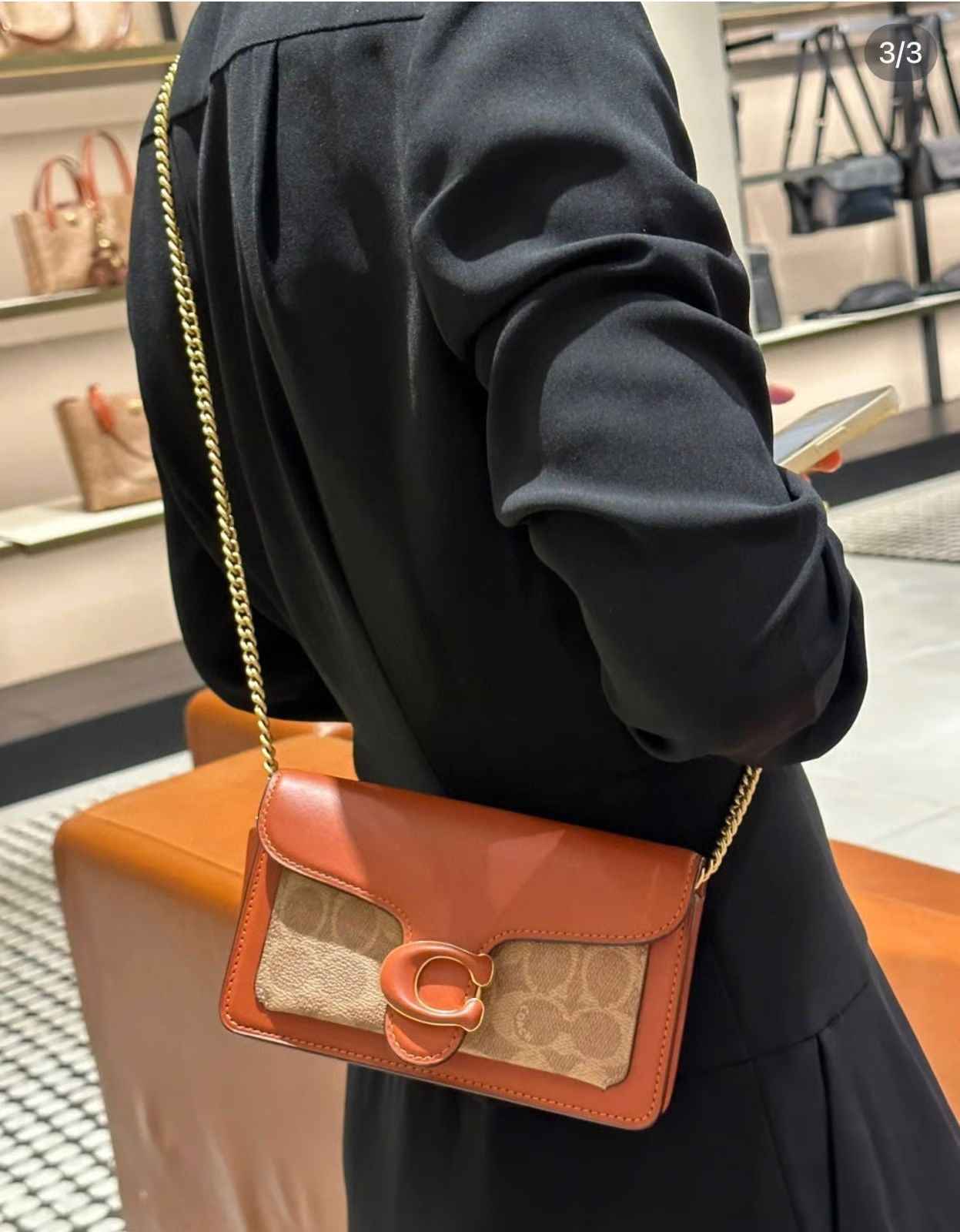 Coach tabby wristlet and shoulder crossbody luxury bag