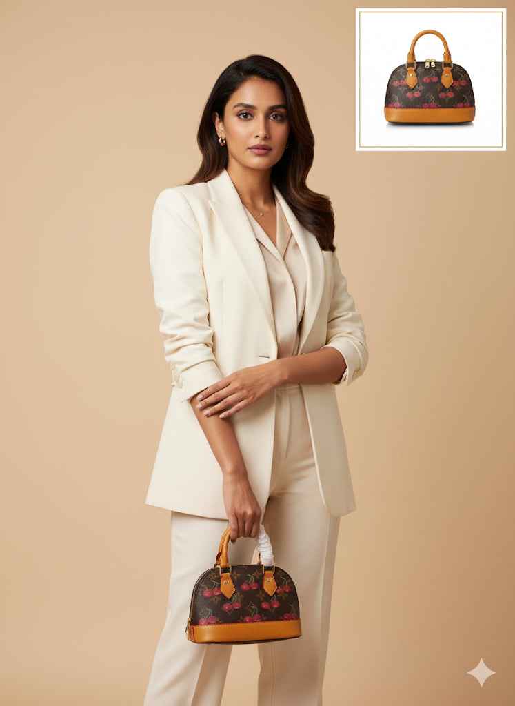 Louis Vuitton lv Alma ( multiple cherries print )