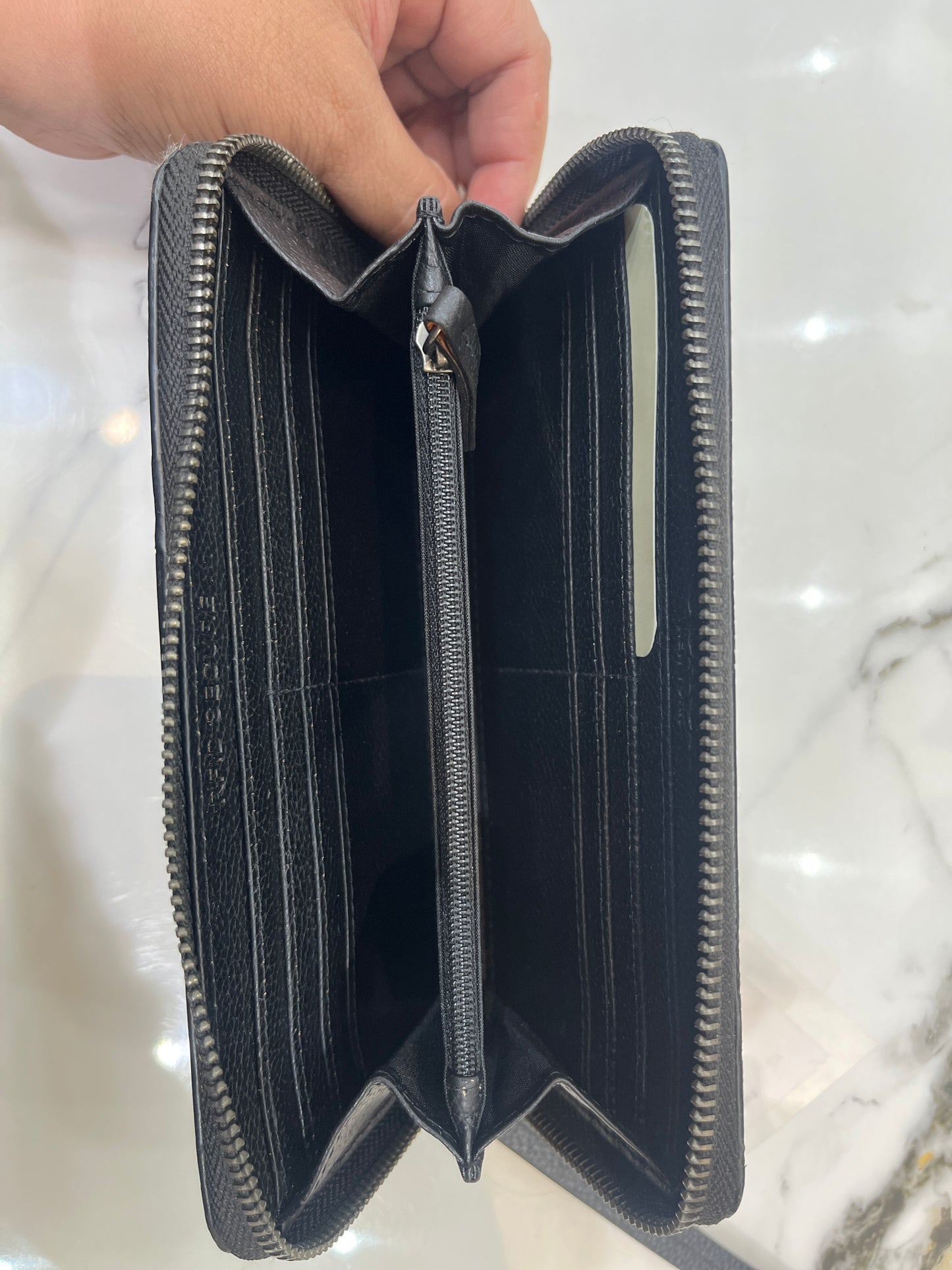 Coach long zip Wallet wristlet