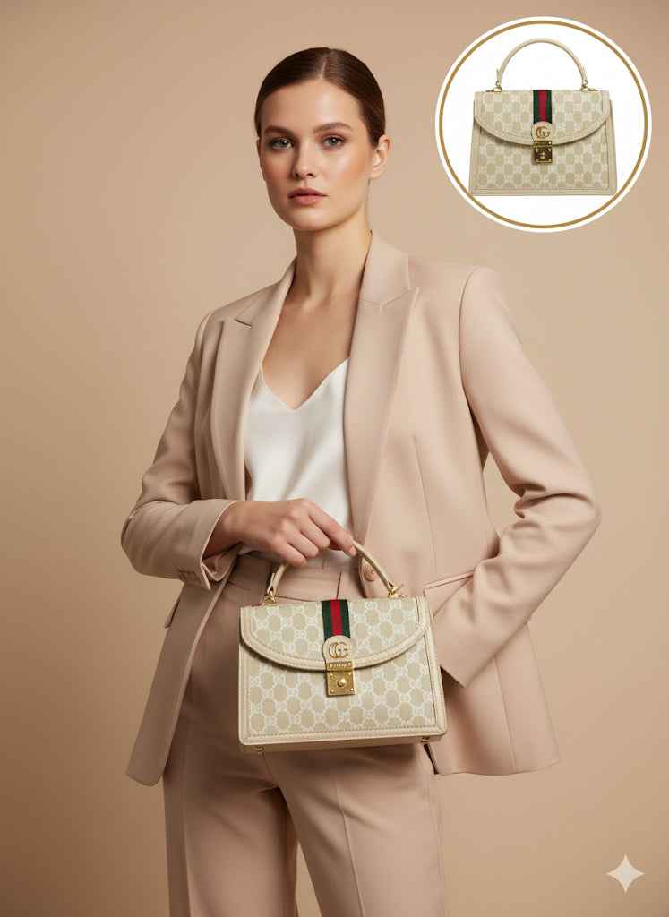 Luxury Gucci Ophidia Top Handle Handbag for Women