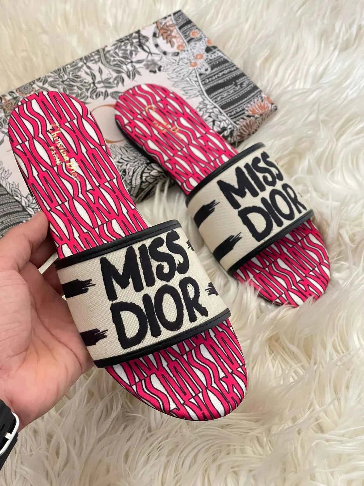 Luxury premium quality Miss Dior Flats for women