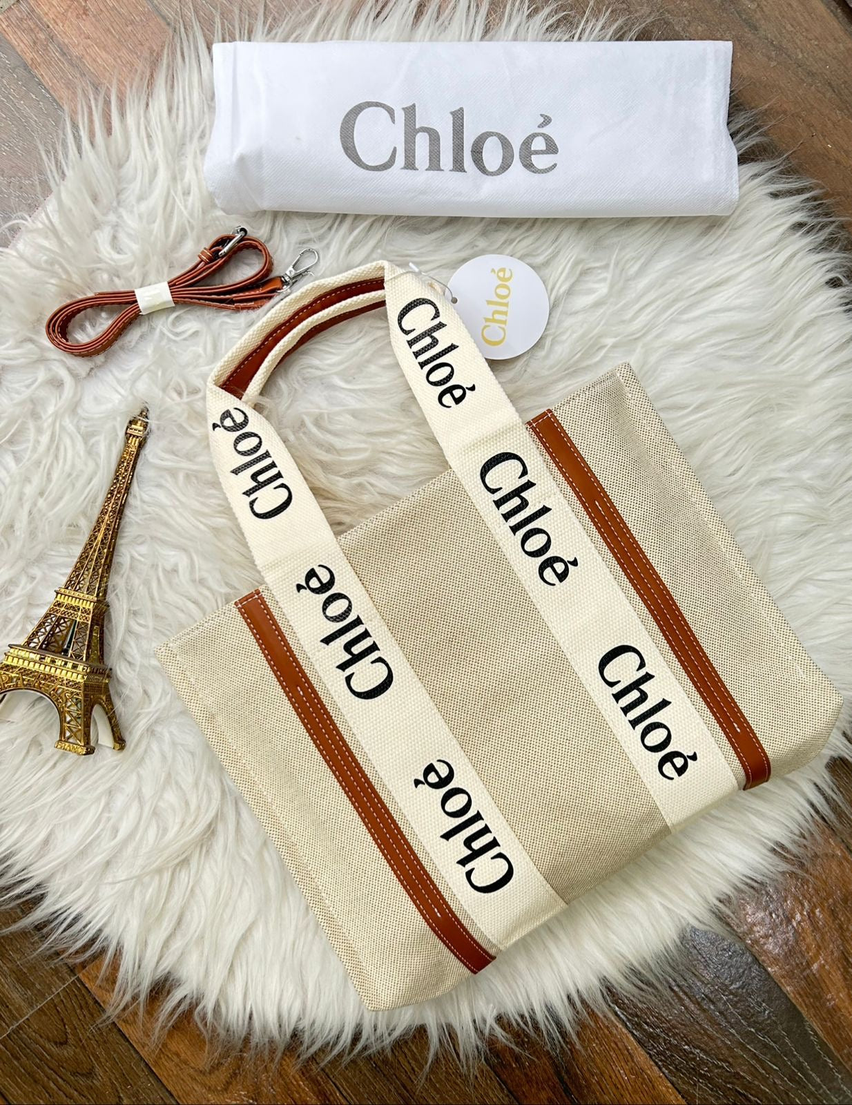 Latest edition of Chloe woody tote