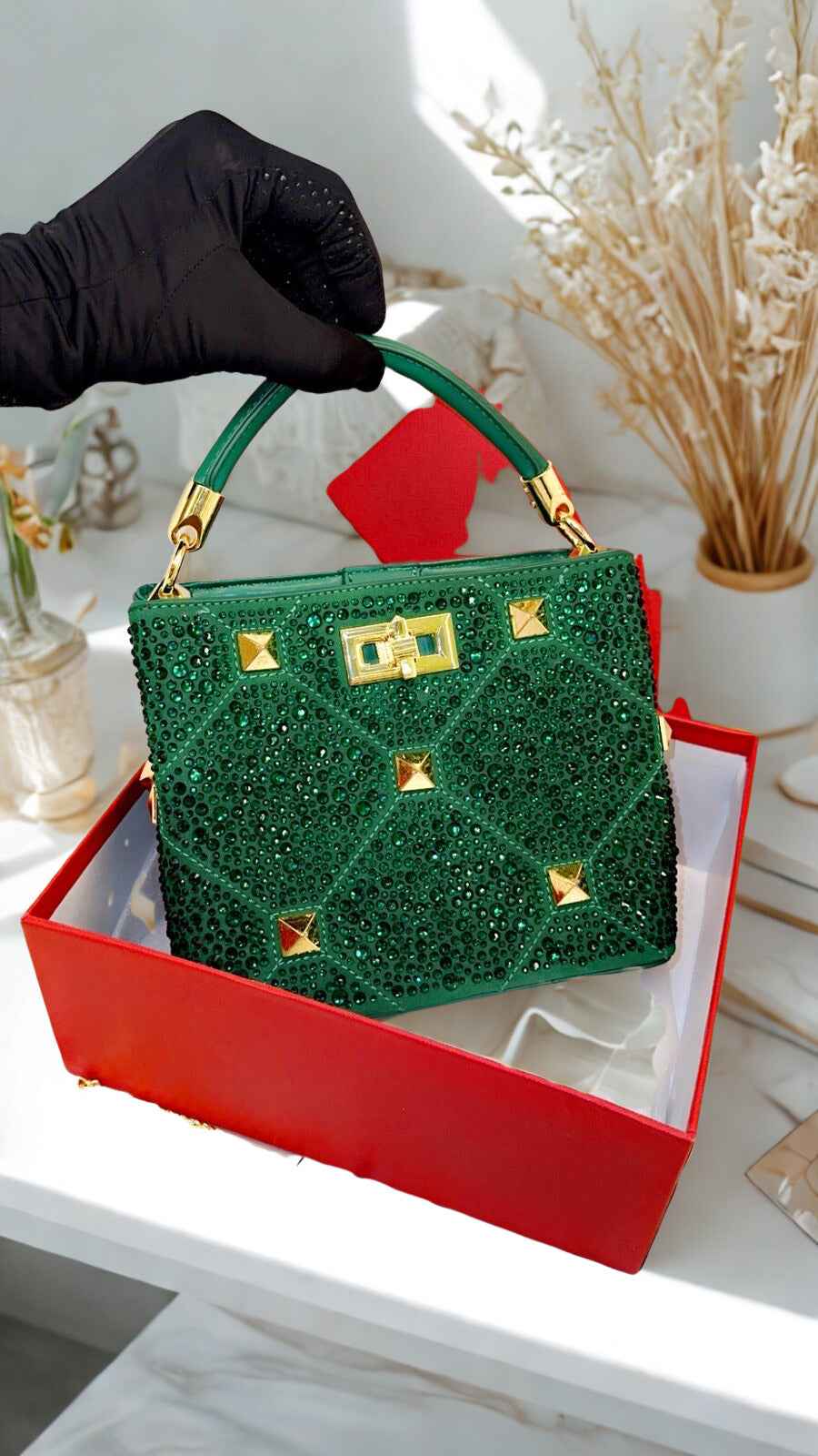 Valentino v logo shoulder bag