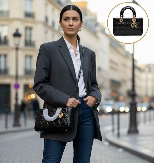 Luxury Lady Dior Rectangular Handbag for Women