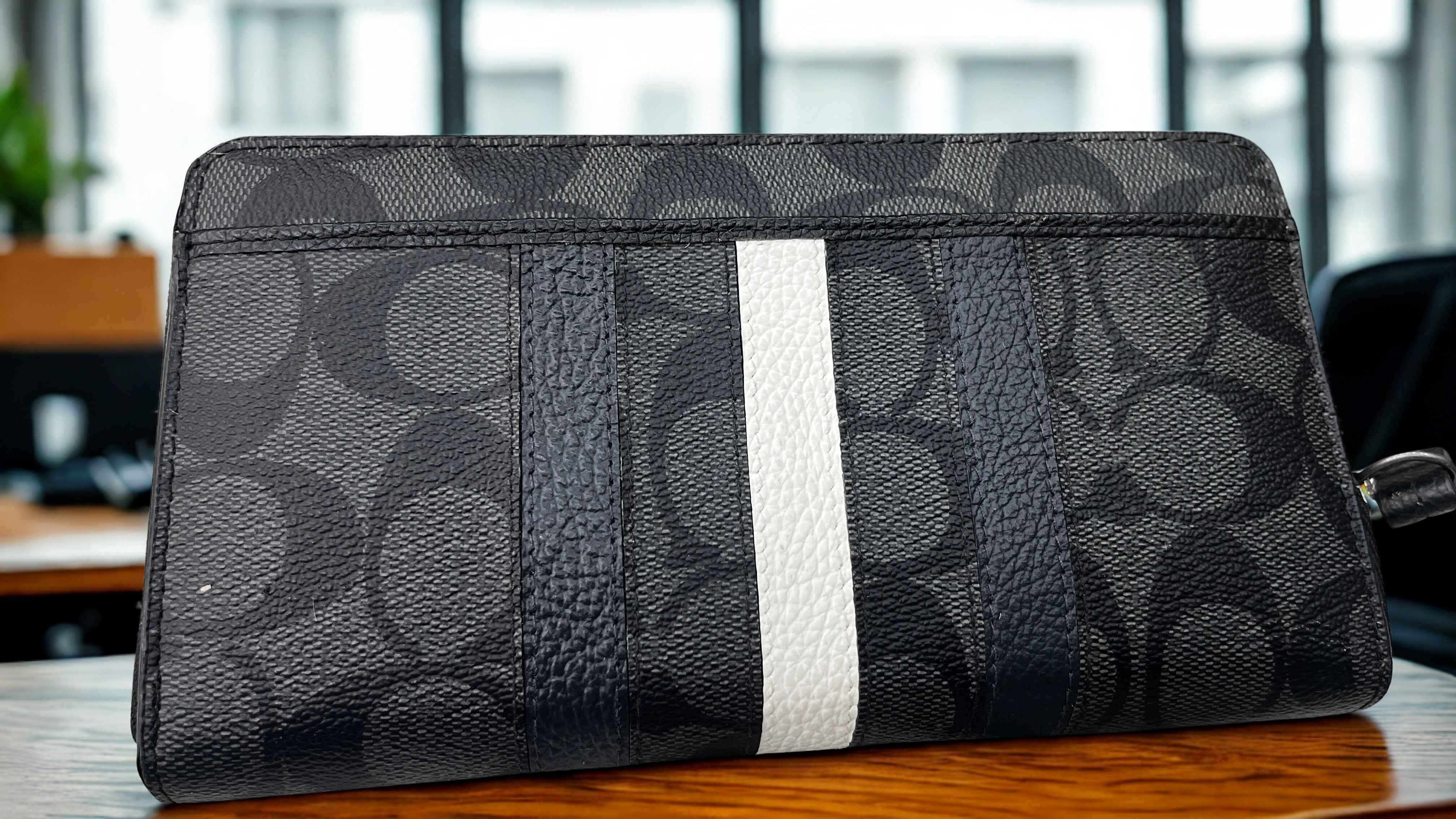 Coach long zip Wallet wristlet