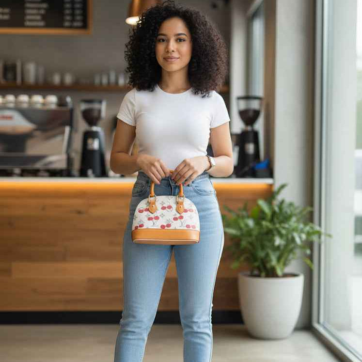 Louis Vuitton lv Alma ( multiple cherries print )