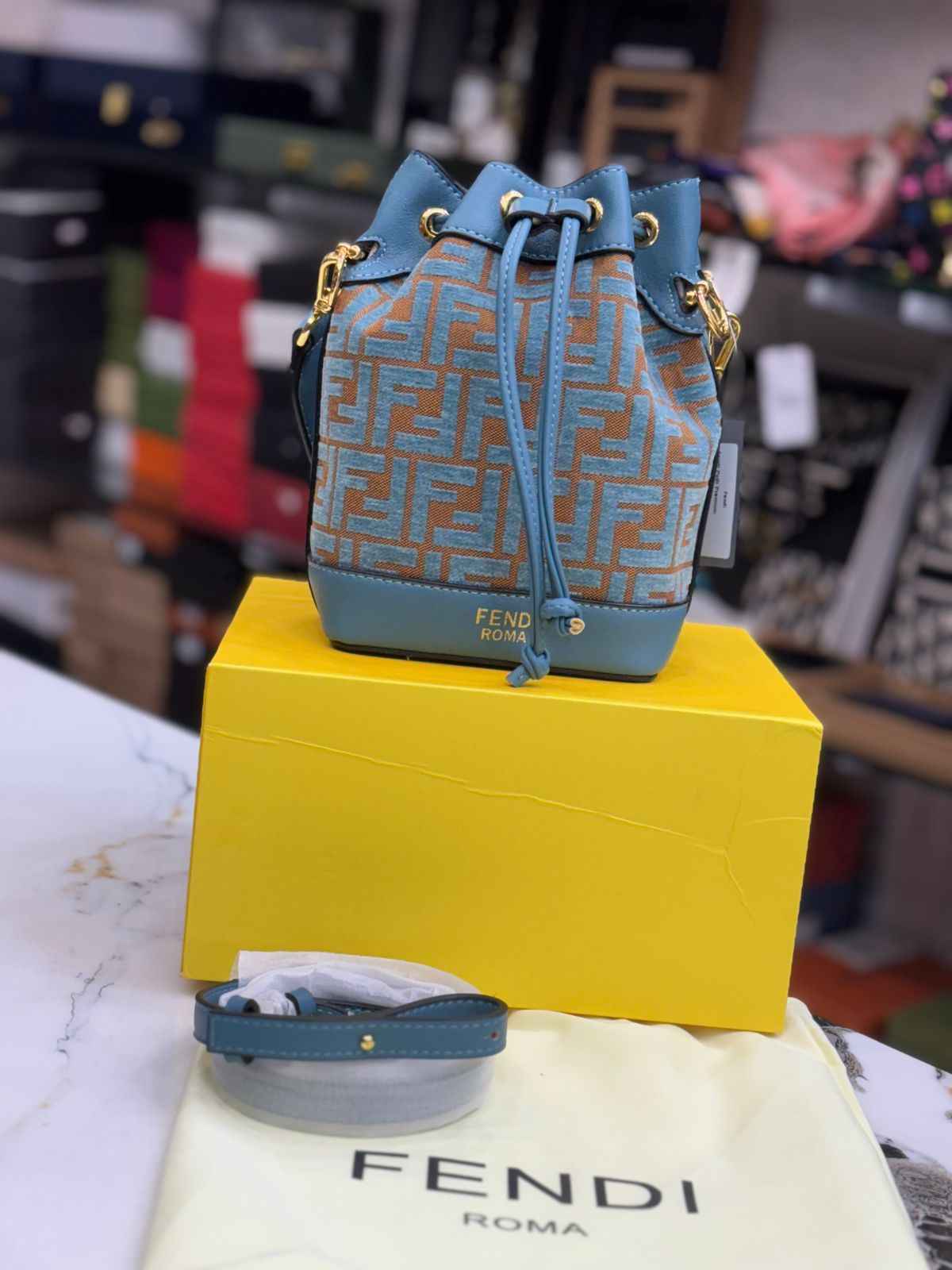 Luxury premium fendi bucket bag