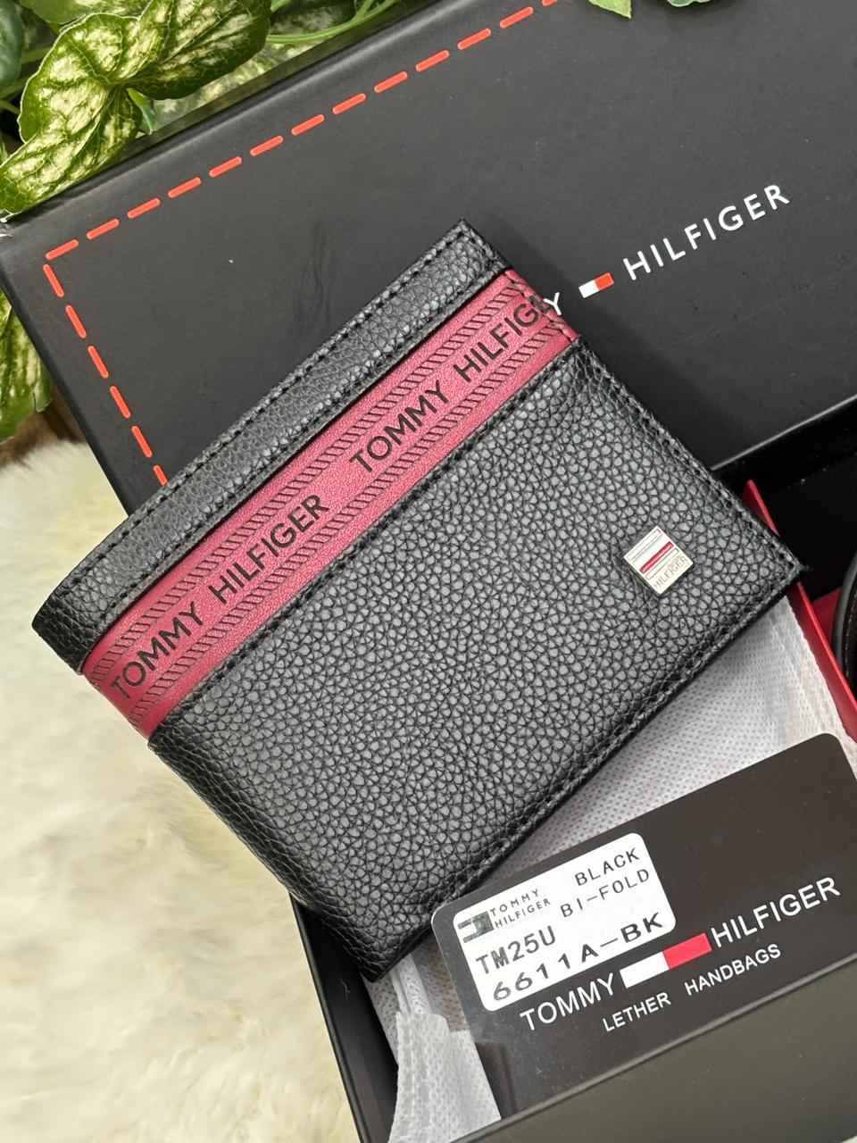 Tommy Hilfiger belt and wallet set in top notch genuine leather quality