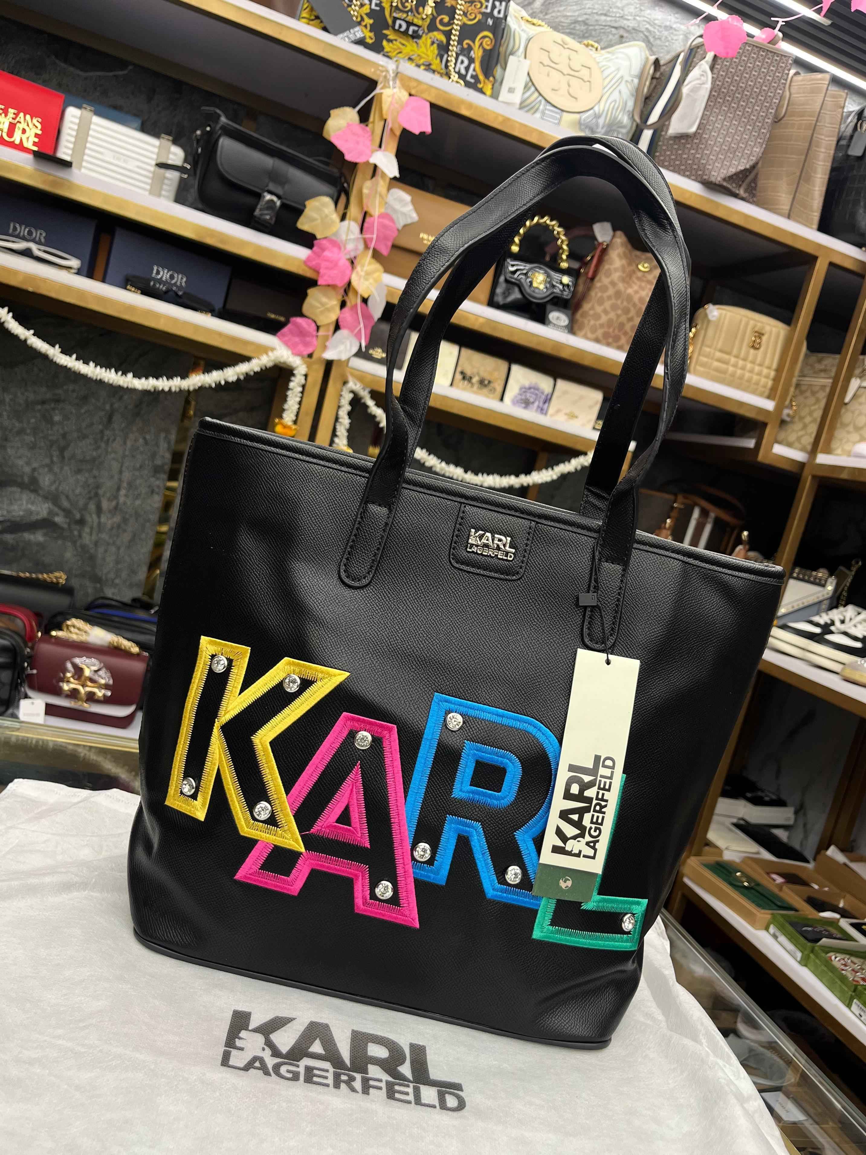Karl logo Tote Bag