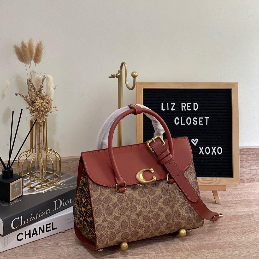 Coach broom Satchel carryall shoulder crossbody Bag