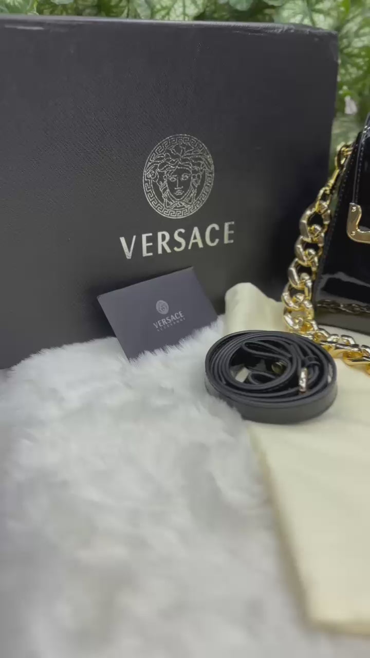Luxury Versace La Medusa Top Handle Bag for Women