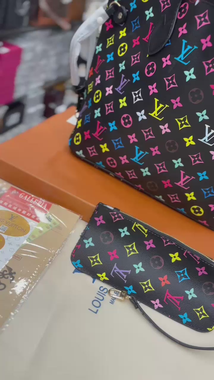 Luxury Louis Vuitton(lv) monogram  tote with pouch for women