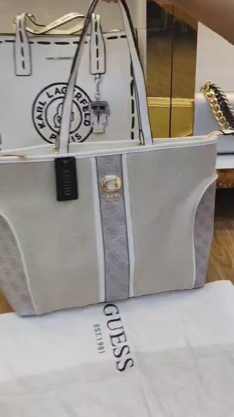 Guess large canvas Tote